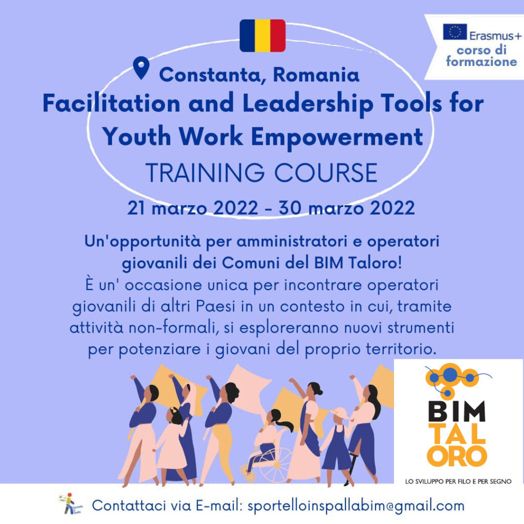 Corso di formazione “Facilitation and Leadership Tools for Youth Work Empowerment”